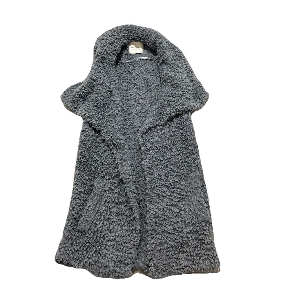 Altar'd‎ State Women’s Medium Gray Cozy Sherpa Sweater Vest